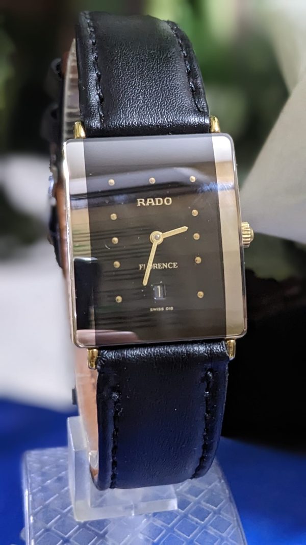 RADO Diastar Black Dial Leather Strap Men's Watch 160.0381.3