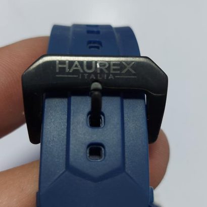 Haurex Italy Men's 3N503UNN Acros Black IP Steel Black Rubber Watch