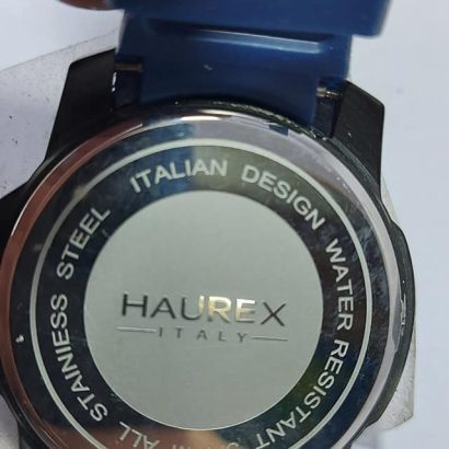 Haurex Italy Men's 3N503UNN Acros Black IP Steel Black Rubber Watch