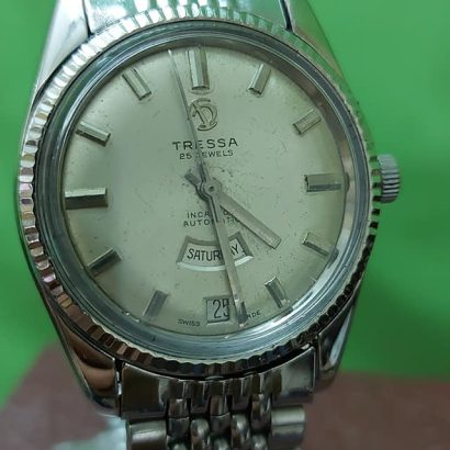 Vintage TRESSA AUTOMATIC 25J,Incabloc SWISS Watch 1960