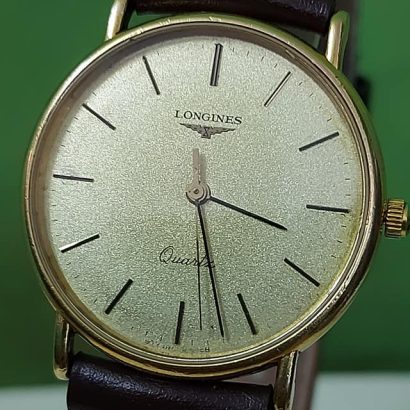 LONGINES 150 anniversary 18kt Solid Gold Mens Strap Luxury Swiss Watch Quartz L4.802.6.32.2