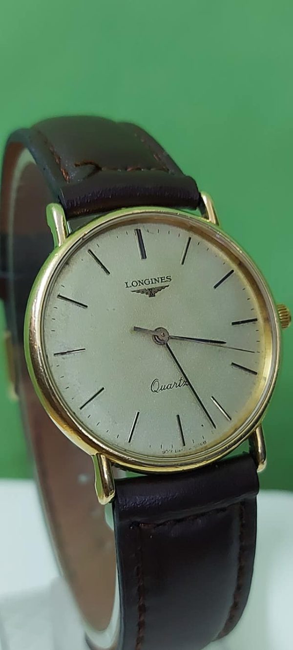 LONGINES 150 anniversary 18kt Solid Gold Mens Strap Luxury Swiss Watch Quartz L4.802.6.32.2