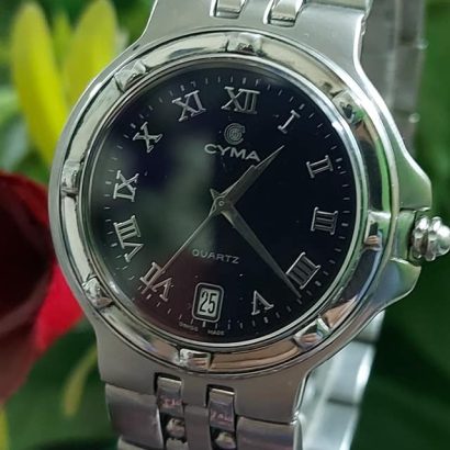 Vintage Switzerland made CYMA watch Knight with quartz movement for Men's