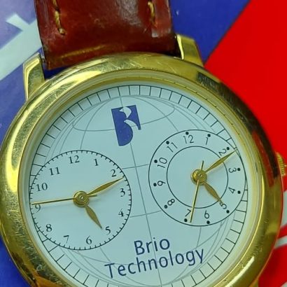 Brio Technology Dual Time Quartz Wristwatch For Men
