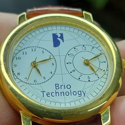 Brio Technology Dual Time Quartz Wristwatch For Men