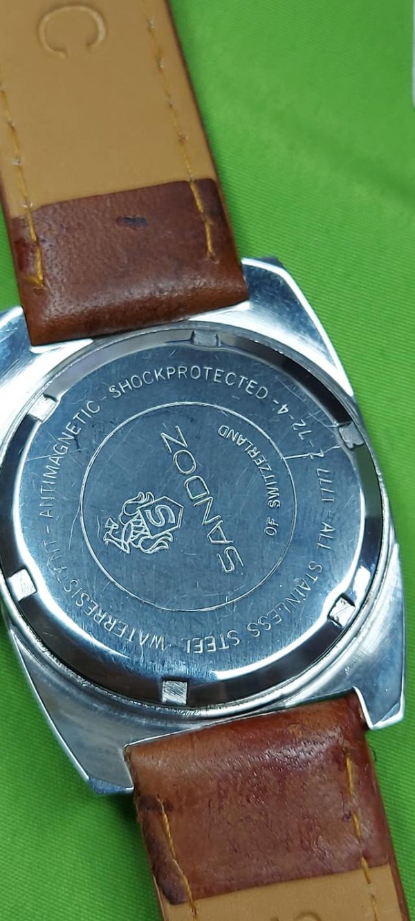 Vintage mens HENRI SANDOZ & FILS Swiss mechanical hand winding wristwatch