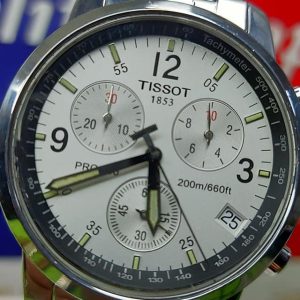Tissot T-Sport PRC200 White Chronograph T461 Switzerland made Men's Watch