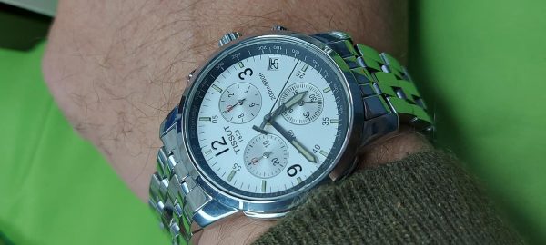 Tissot T-Sport PRC200 White Chronograph T461 Switzerland made Men's Watch