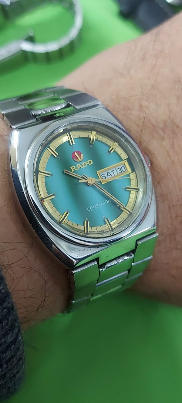 VINTAGE RADO COMPANION GREEN DIAL AUTOMATIC GENTS SWISS MADE WATCH