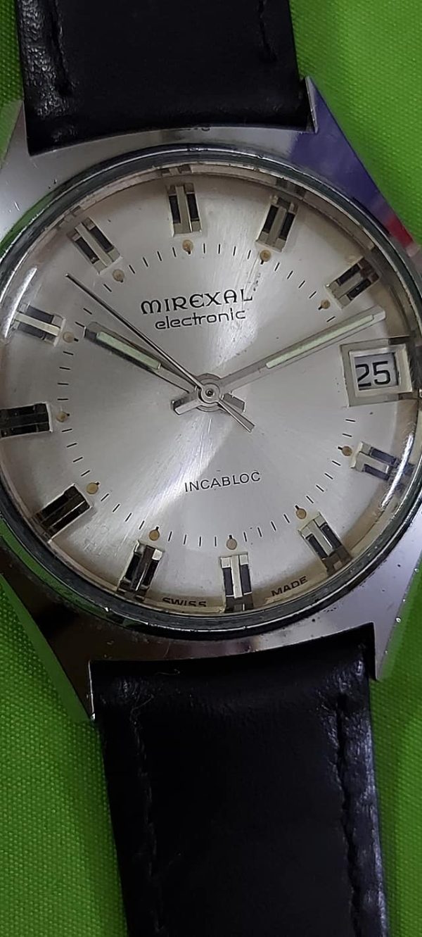 Mirexal electronic C-7605 Swiss made vintage Automatic watch for Men's