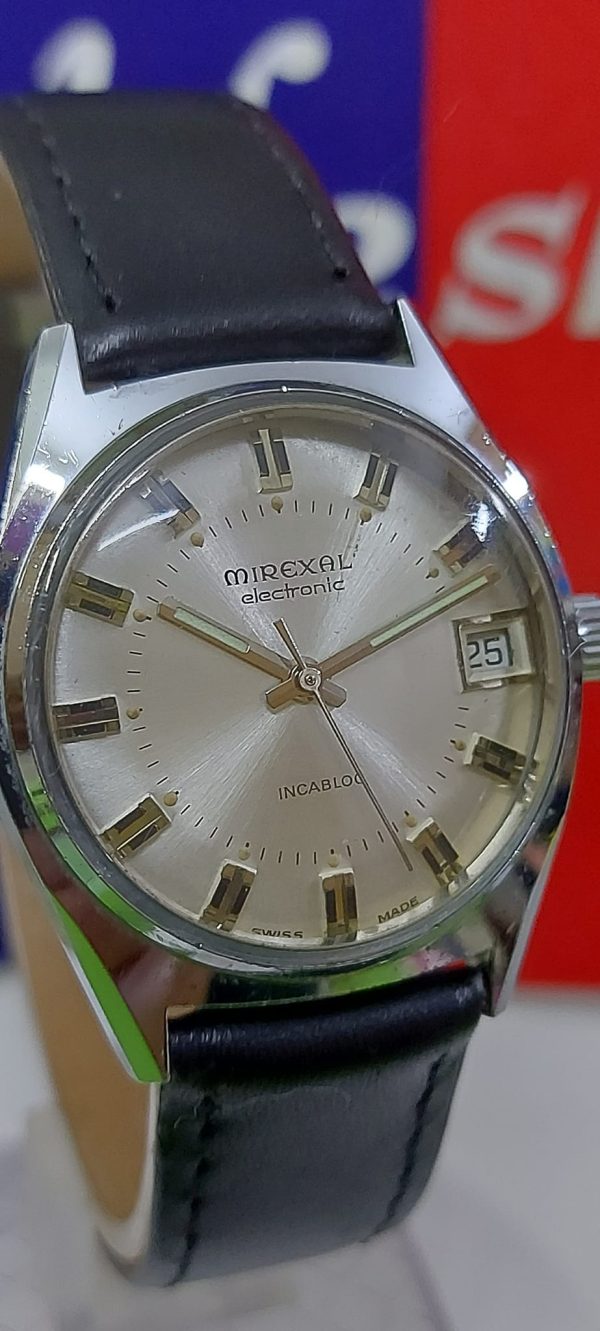 Mirexal electronic C-7605 Swiss made vintage Automatic watch for Men's