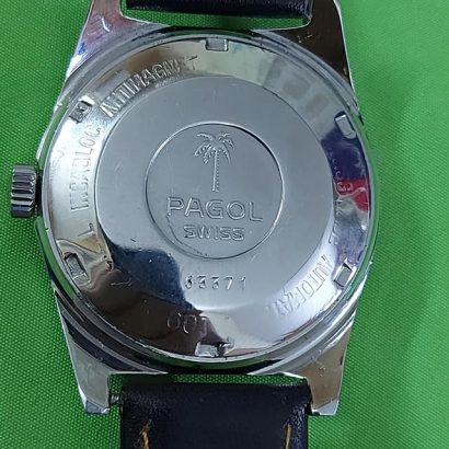 Rare and vintage Pagol Swiss made pagomatic 25 Jewels Watch for Men's