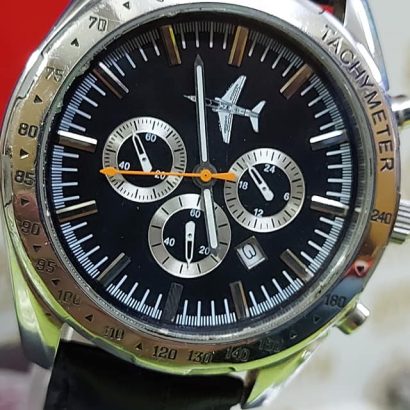 Rotary pilot chronograph swiss made quartz watch for Men's
