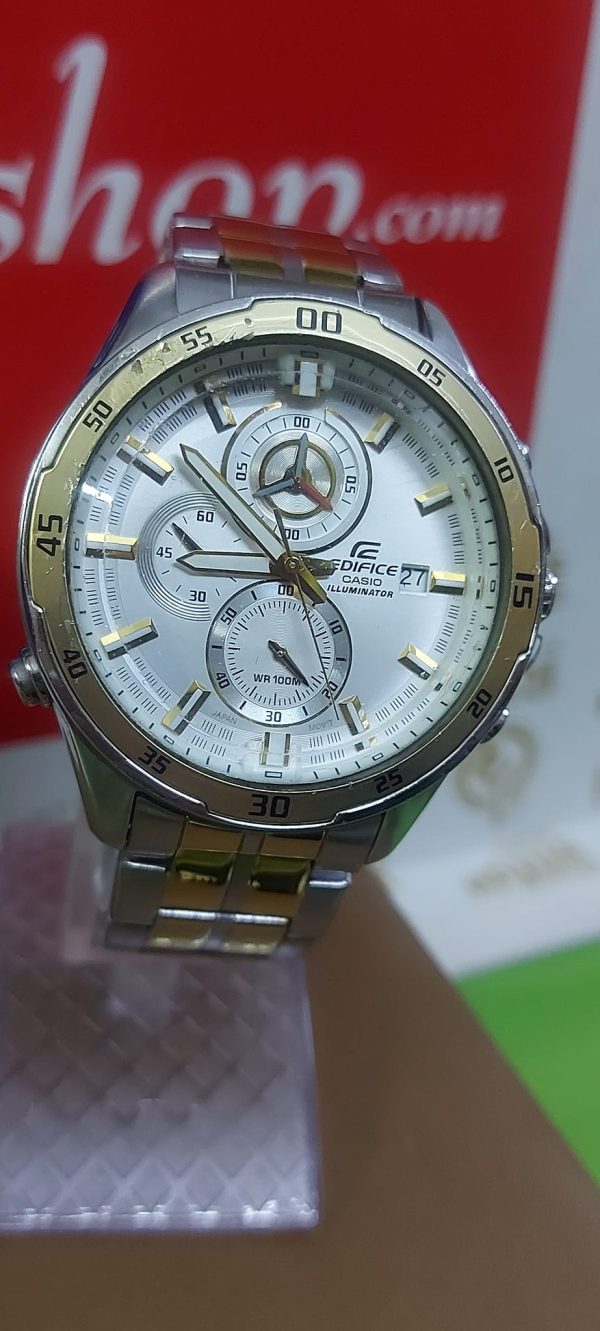 Orignol Casio Edifice Analog White Color Men's Watch - EFR-547SG-7A9VUDF(EX252)