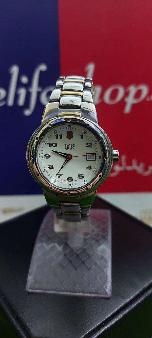 Victorinox Swiss Army PEAK II~women 2-Tone Stainless Steel Bracelet Watch