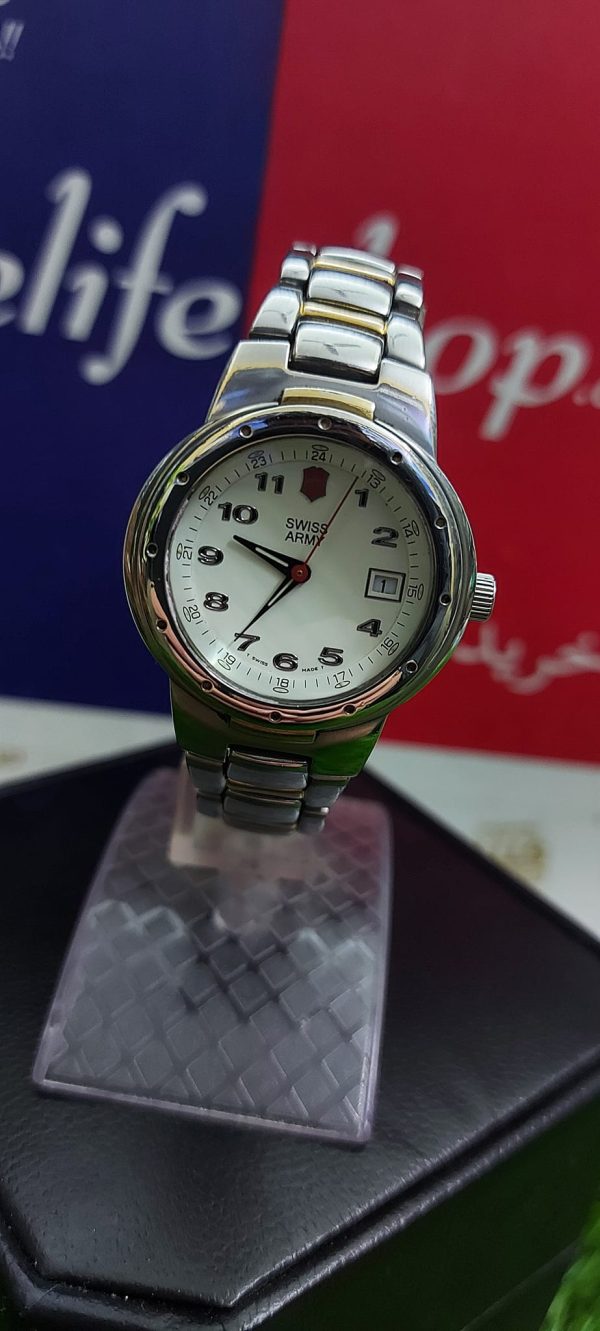 Victorinox Swiss Army PEAK II~women 2-Tone Stainless Steel Bracelet Watch