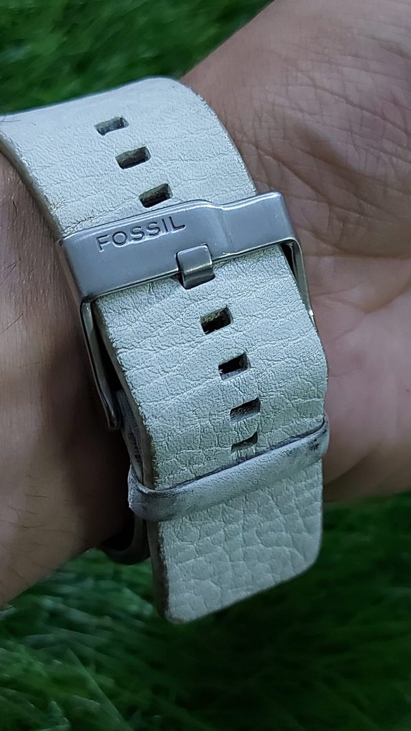 Fossil JR9387 Stainless Steel Gents Analogue/Digital Leather Strap