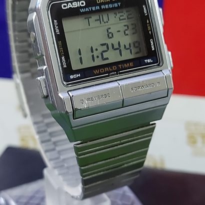 Casio DB-380-1DF Men's Watch 30 Page Databank Multi-Function Alarms