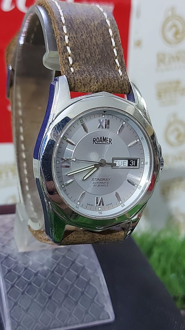 ROAMER STINGRAY Swiss Made Automatic 21 JEWELS Wristwatch For Men's