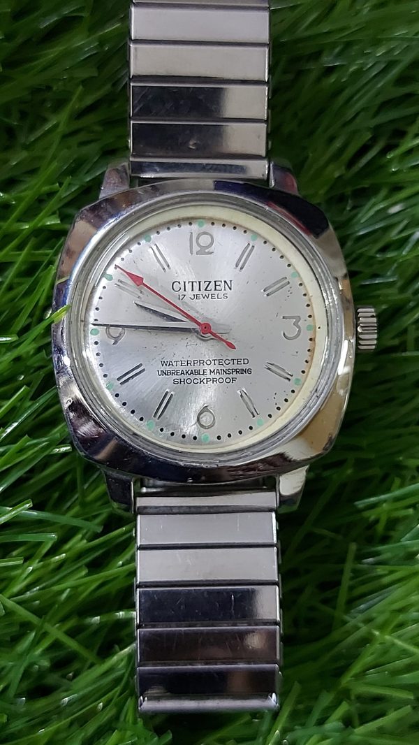 Vintage Citizen WATER PROTECTED SHOCKPROOF 17 Jewels HAND WINDING Mens Wrist Watch