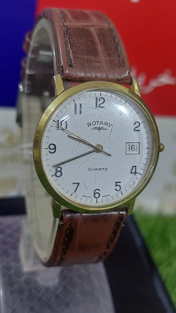 Vintage Rotary quartz men's wristwatch