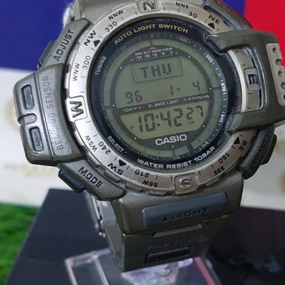 Rare - Casio Pathfinder PAT-400 Triple Sensor Men's Digital Wrist Watch Japan