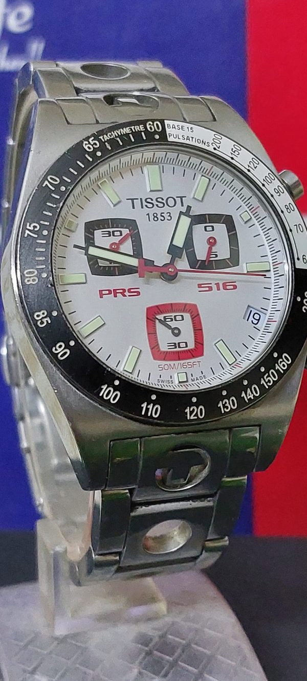 Tissot PRS516 Analog White Dial Men's Watch Switzerland made Quartz movement