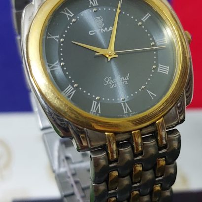 CYMA Sealord Watch Roman Combi Color Switzerland made for Unisex