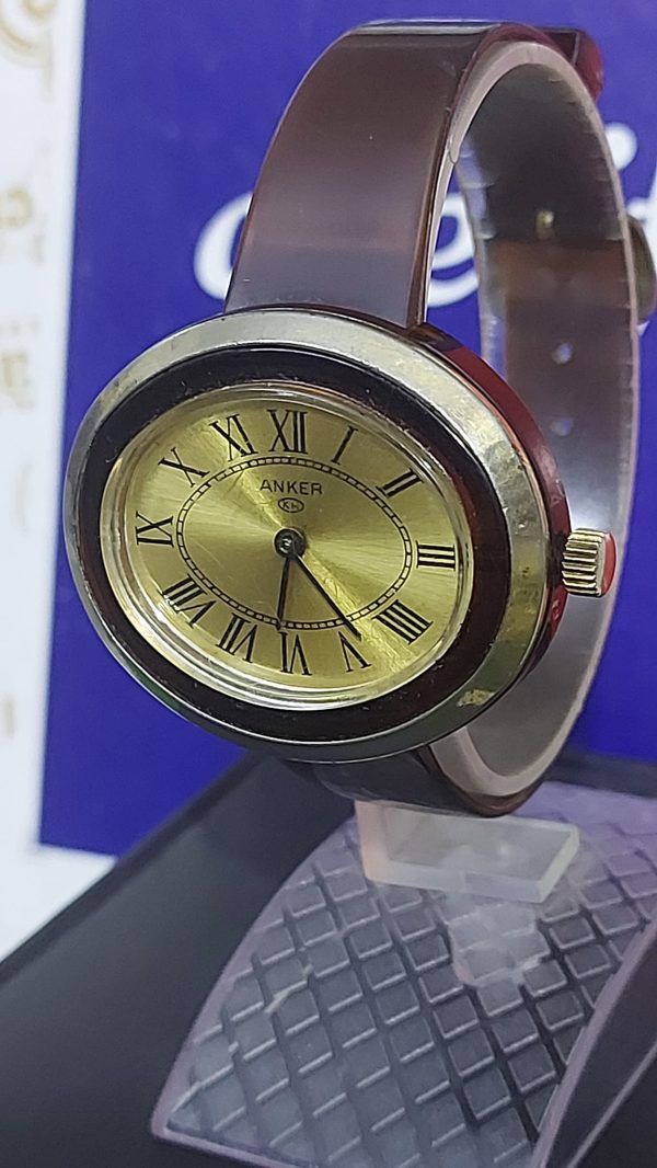 Vintage Anker Swiss made Golden Dial Hand winding watch for Men