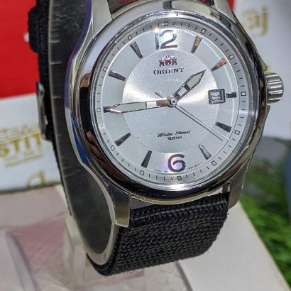 Orient 2nd generation Bambino Japan Sparkling Grey Dial Quartz Wristwatch for Men's