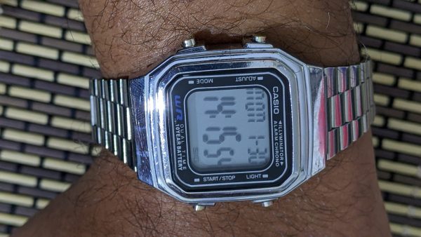 Casio A168WA Digital Alarm Chrono Wristwatch for Men