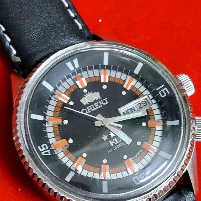 Orient King Diver Jumbo 3 Star Men's Vintage Japan made Automatic Wrist Watch - circa 1970s