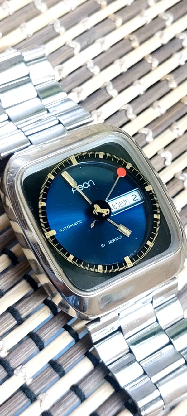 Rare and vintage AGON Switzerland made Automatic watch for Men's