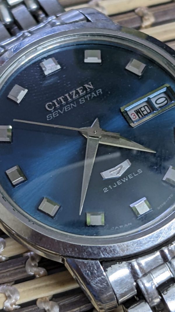 Rare and Vintage Citizen Auto dater Seven Star 21 Jewels Automatic January 1969
