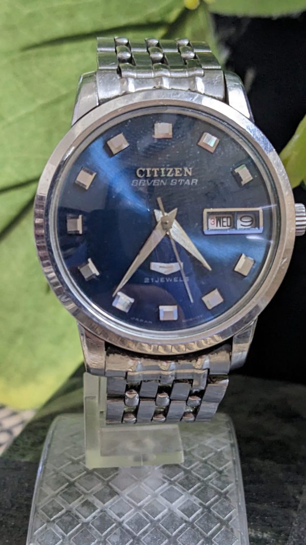 Rare and Vintage Citizen Auto dater Seven Star 21 Jewels Automatic January 1969
