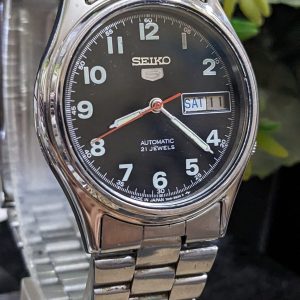 Seiko 5 caliber 7009 21-jewels Japan made watch for Men's