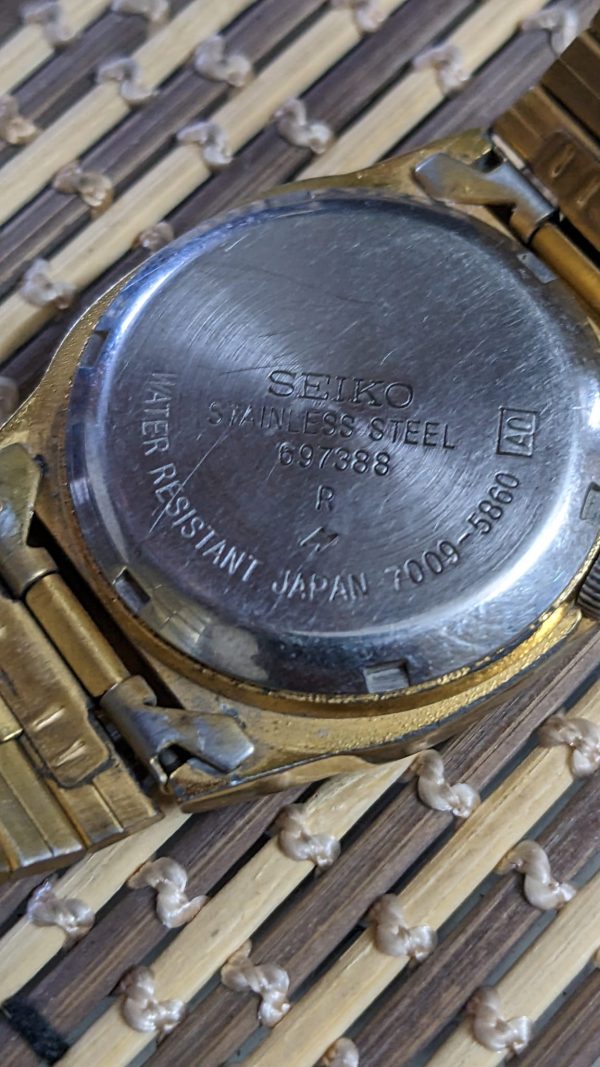 Seiko 5 caliber 7009 21-jewels Japan made watch for Men's