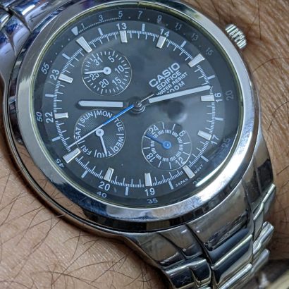 casio Edifice EF 305 chronograph Quartz movement watch for Men's