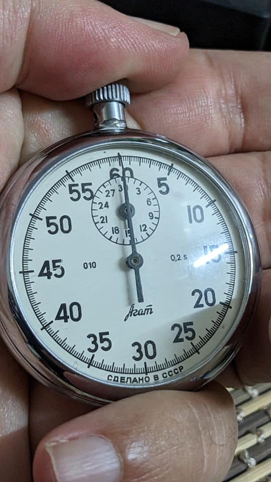 Vintage Russia made Hand wind stop watch