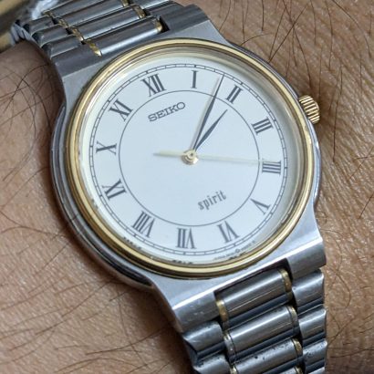 Vintage Seiko Spirit Japan made Roman digit dial Unisex watch