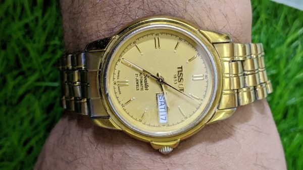 Tissot Seastar Automatic watch Gold-Plated A660/760K Day/Date - men's watch