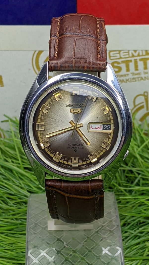 Beautiful Seiko 5 automatic 21 jewels 6119 Japan made watch for Men's