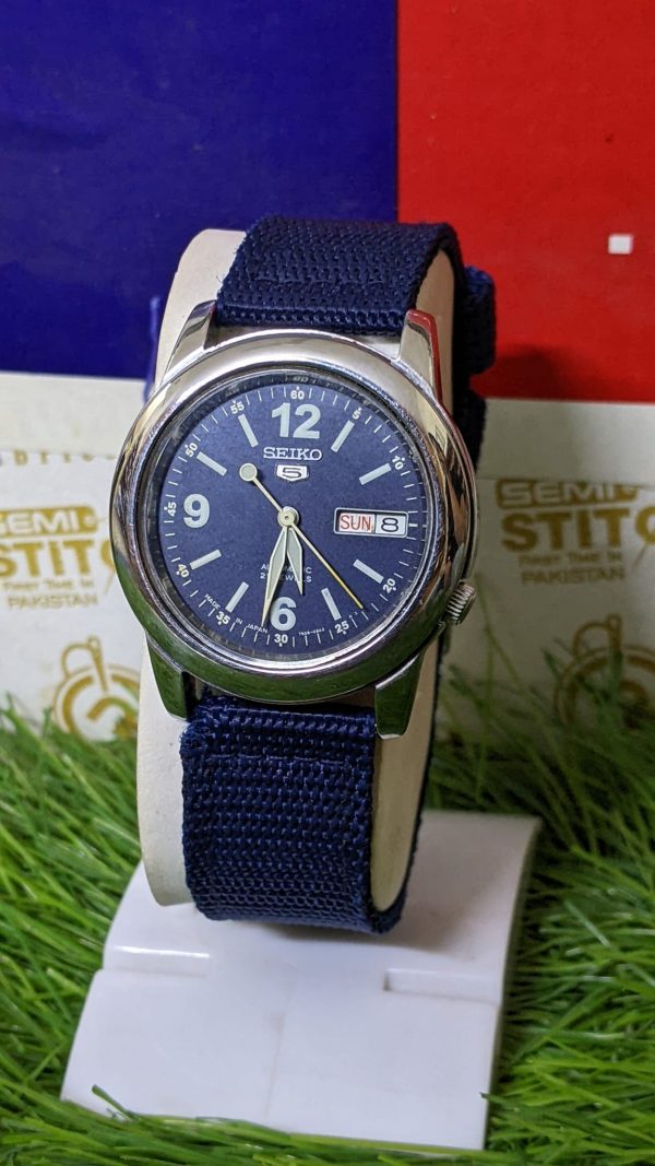 Seiko 5 Mens SNKK11J1 7s26 caliber Blue dial 21 Jewels Automatic Watch
