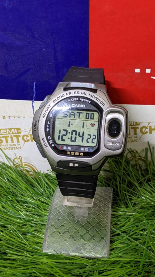 Vintage Casio Blood Pressure Monitor 2197 BP-1B Japan Digital Watch