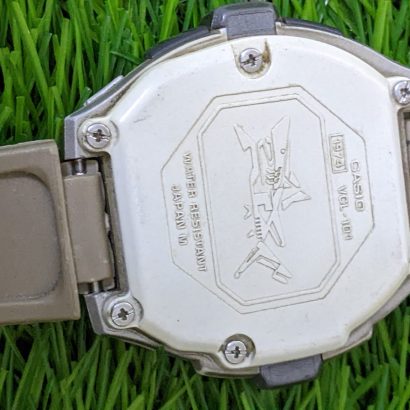 Ultra Rare vintage CASIO VCL-100 silver VIVCEL Retro watch Casual Vibrator 1998
