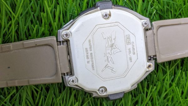 Ultra Rare vintage CASIO VCL-100 silver VIVCEL Retro watch Casual Vibrator 1998