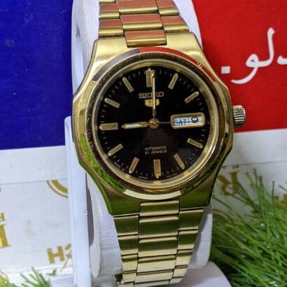 Seiko 5 7S26 Golden Japan Automatic Wristwatch for Men's