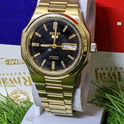 Seiko 5 7S26 Golden Japan Automatic Wristwatch for Men's
