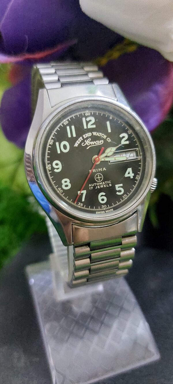 Vintage Style Gents West-End Watch Co. Prima 21-J Day Date 2836 caliber Automatic Wrist Watch