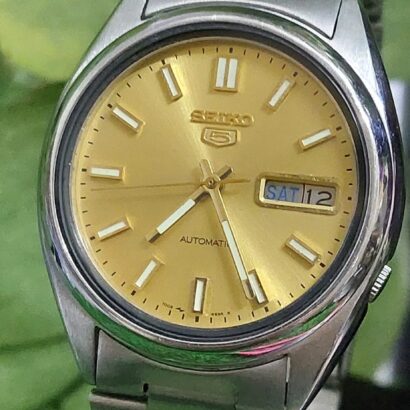 Vintage Seiko 7009 Golden Dial Japan made Automatic watch for Men